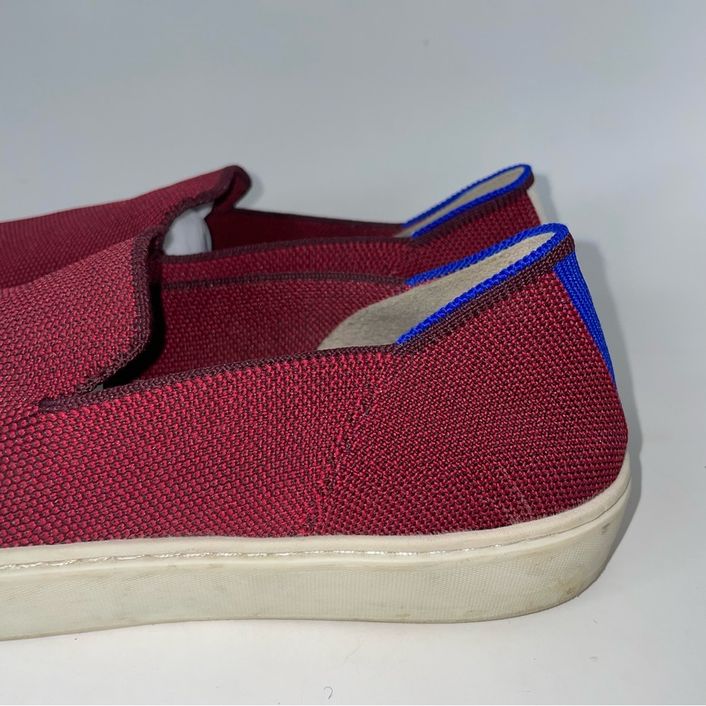 Rothy’s Red Maroon Slip On Sneakers Women’s Size 8.5 - Picture 10 of 13